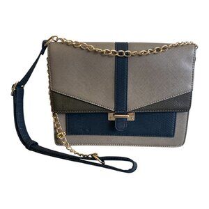 Call It Spring Sage Green Black Structured Shoulder Bag